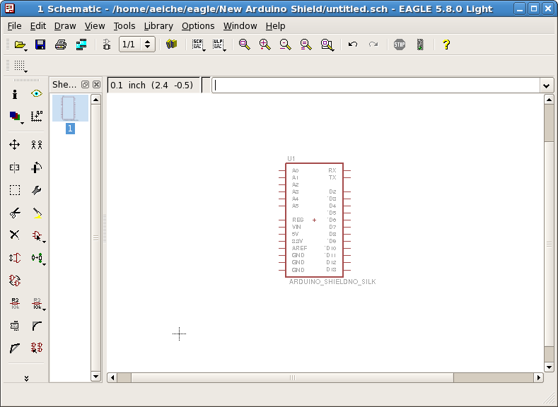 arduino mega pinout eagle